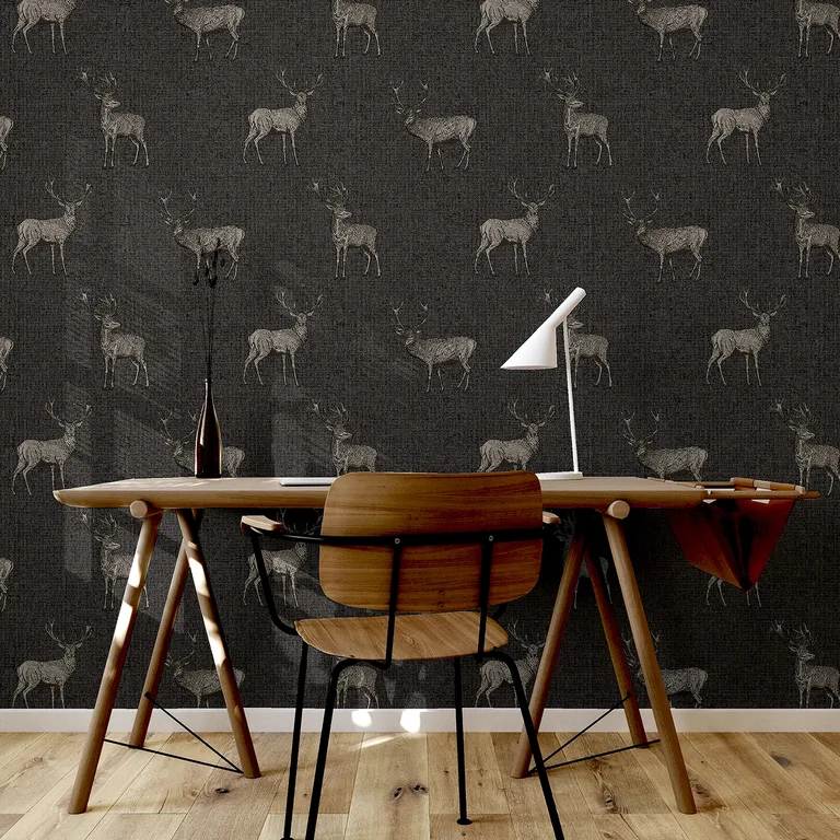 Arthouse Hank wallpaper, color Charcoal, SKU AH909607