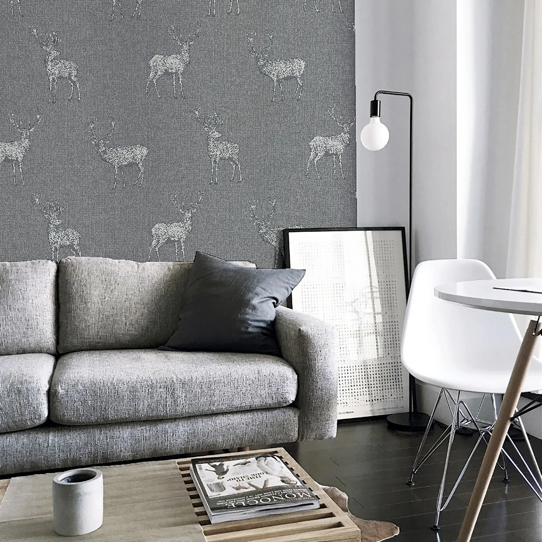 Arthouse Hank wallpaper, color Grey, SKU AH909608