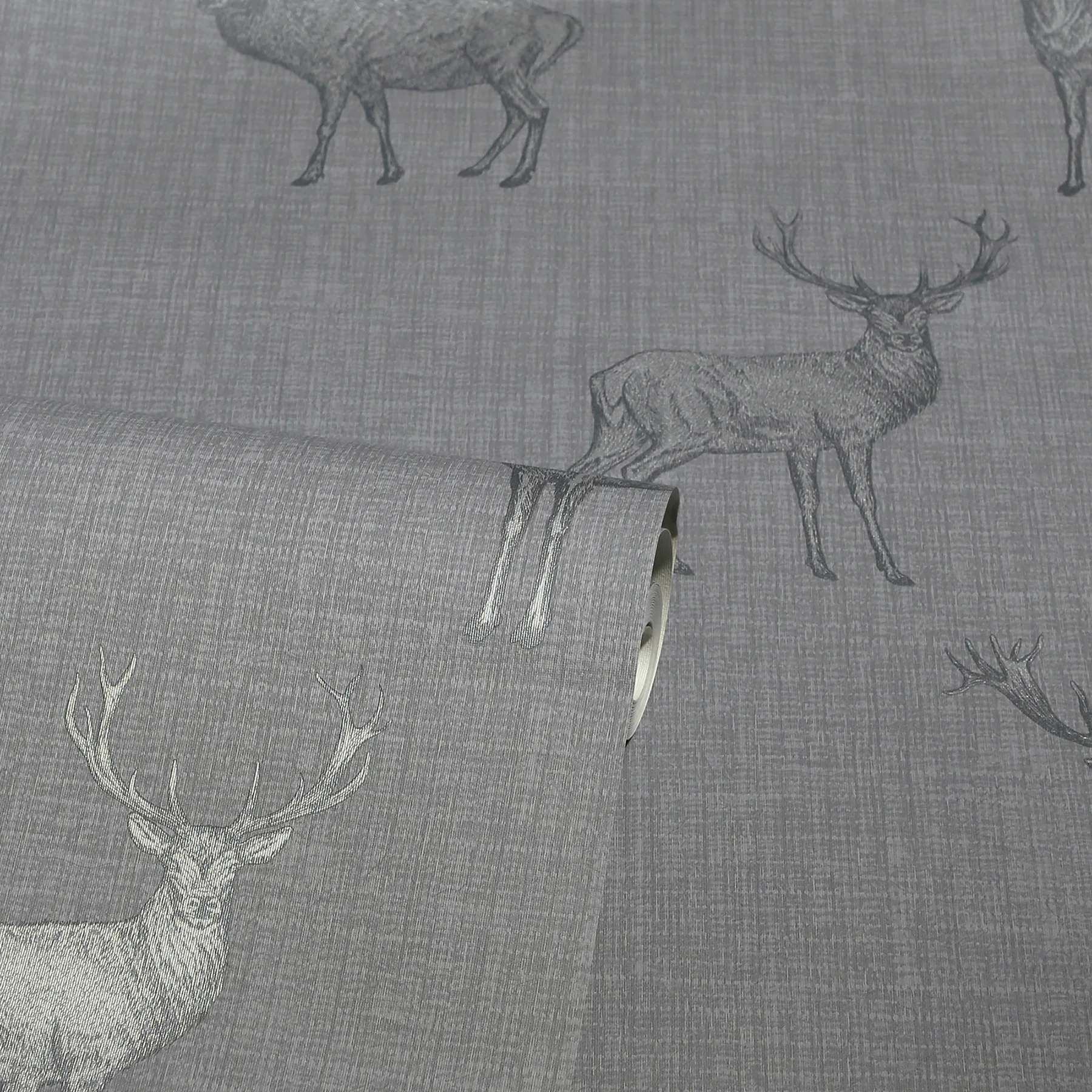 Arthouse Hank - Grey Wallpaper | Buy Online Arthouse Hank wallpaper, color Grey, SKU AH909608
