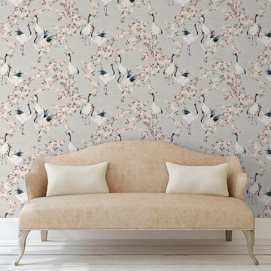 Arthouse Harumi wallpaper, color Light Grey, SKU AH924800