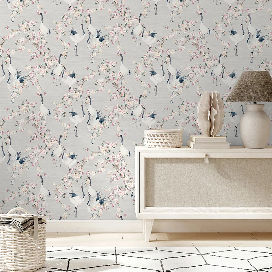 Arthouse Harumi wallpaper, color Light Grey, SKU AH924800