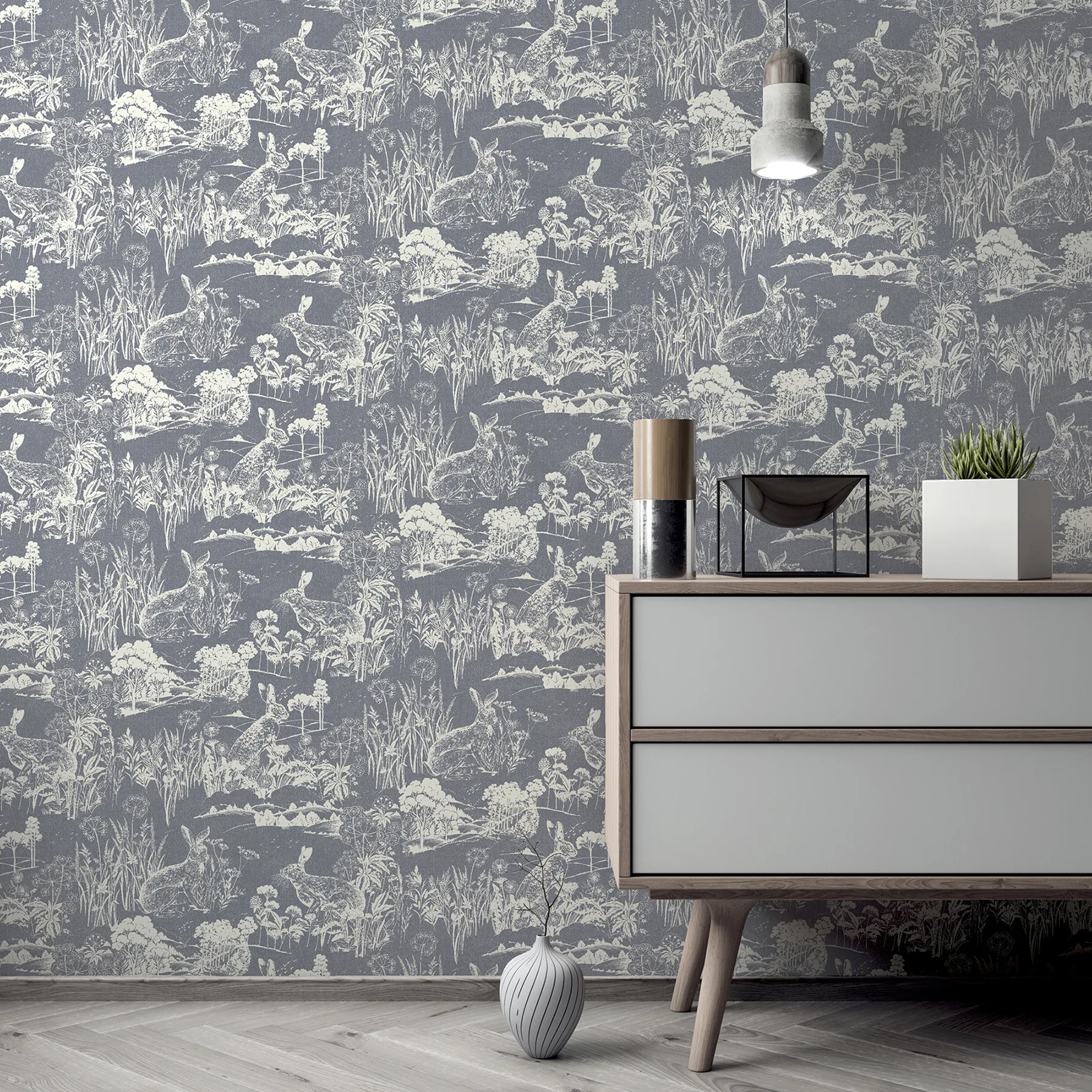 Arthouse Hattie - Navy Wallpaper | Buy Online Arthouse Hattie wallpaper, color Navy, SKU AH909606