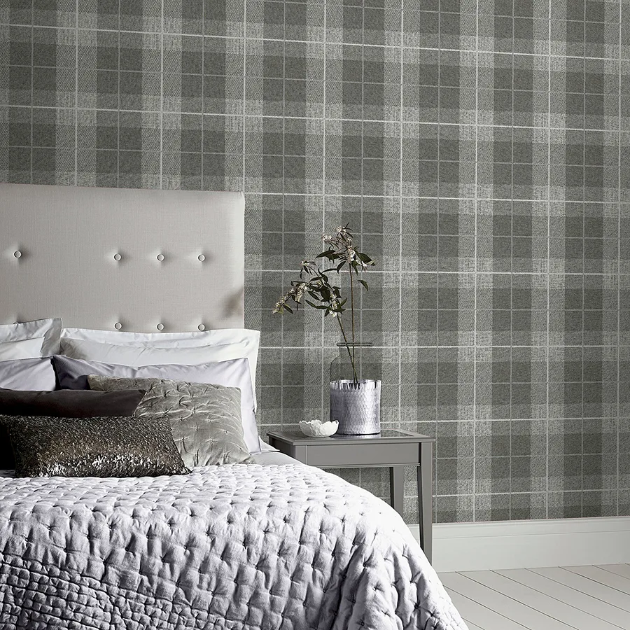 Arthouse Hector wallpaper, color Charcoal, SKU AH294900