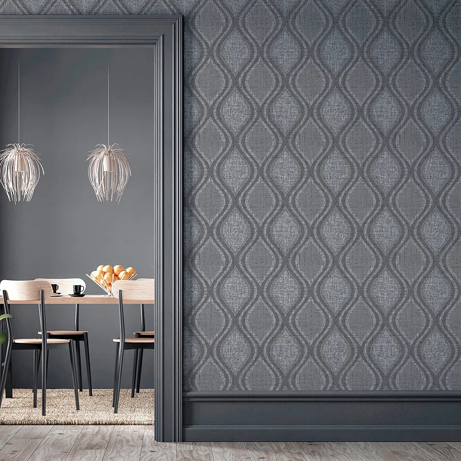 Arthouse Ignatius - Charcoal Wallpaper | Buy Online Arthouse Ignatius wallpaper, color Charcoal, SKU AH295100