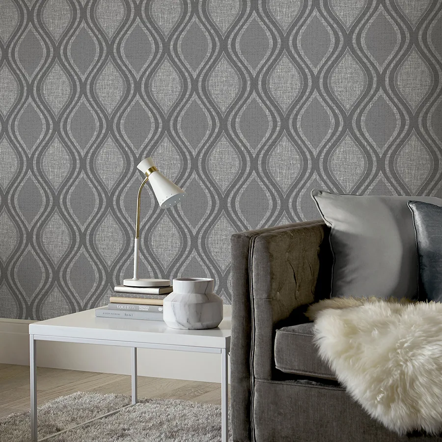 Arthouse Ignatius - Charcoal Wallpaper | Buy Online Arthouse Ignatius wallpaper, color Charcoal, SKU AH295100