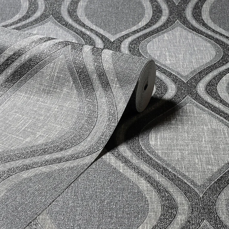 Arthouse Ignatius wallpaper, color Charcoal, SKU AH295100