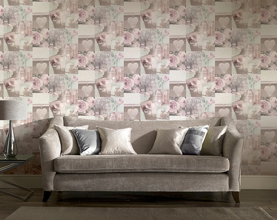 Arthouse Irene wallpaper, color Blush, SKU AH665201