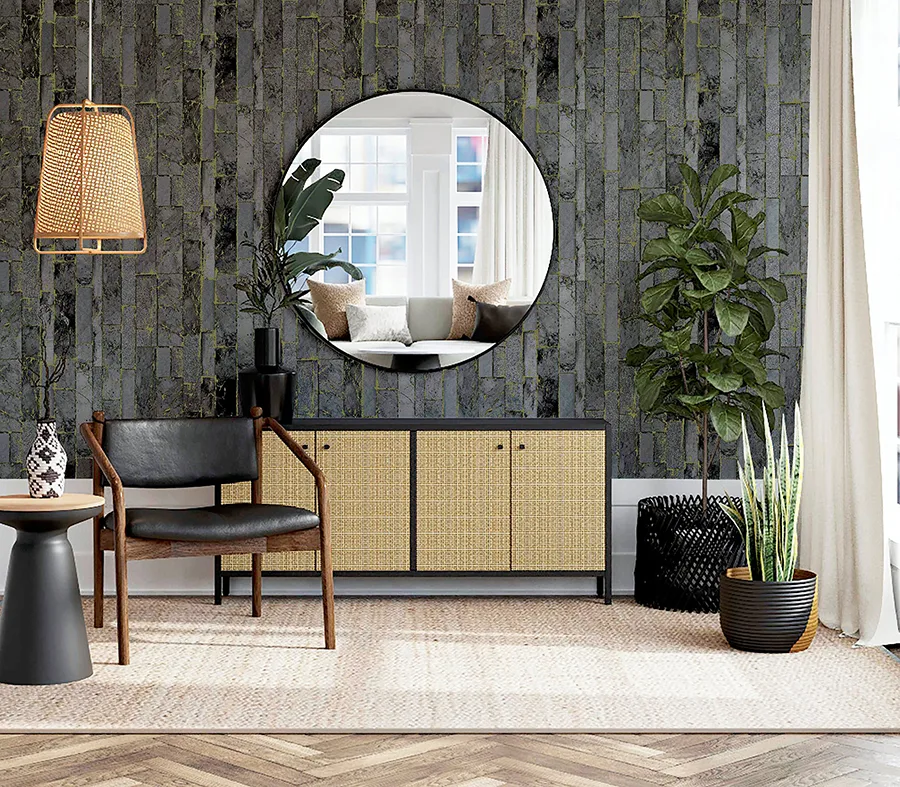 Arthouse Kintsugi - Black Wallpaper | Buy Online Arthouse Kintsugi wallpaper, color Black, SKU AH295204