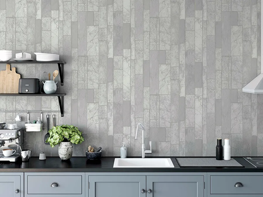 Arthouse Kintsugi wallpaper, color Silver, SKU AH295205