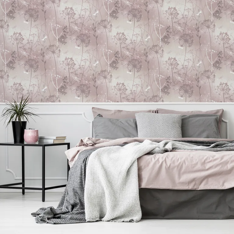 Arthouse Lena wallpaper, color Pink, SKU AH692305