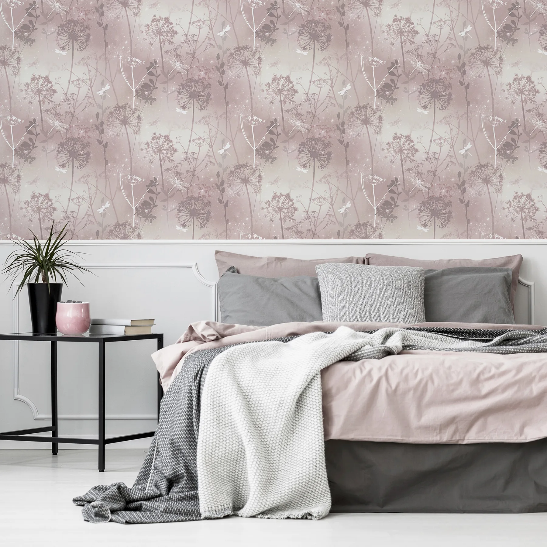 Arthouse Lena wallpaper, color Pink, SKU AH692305