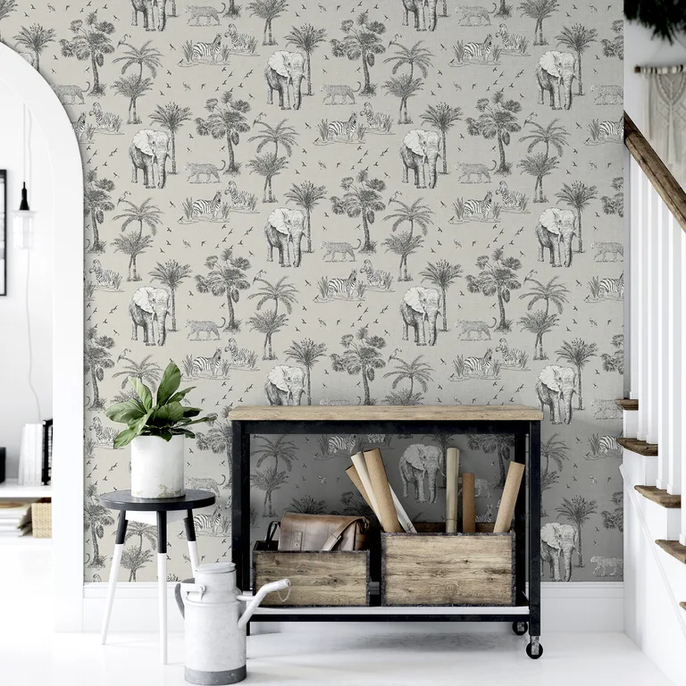 Arthouse Lionel wallpaper, color Grey, SKU AH908902