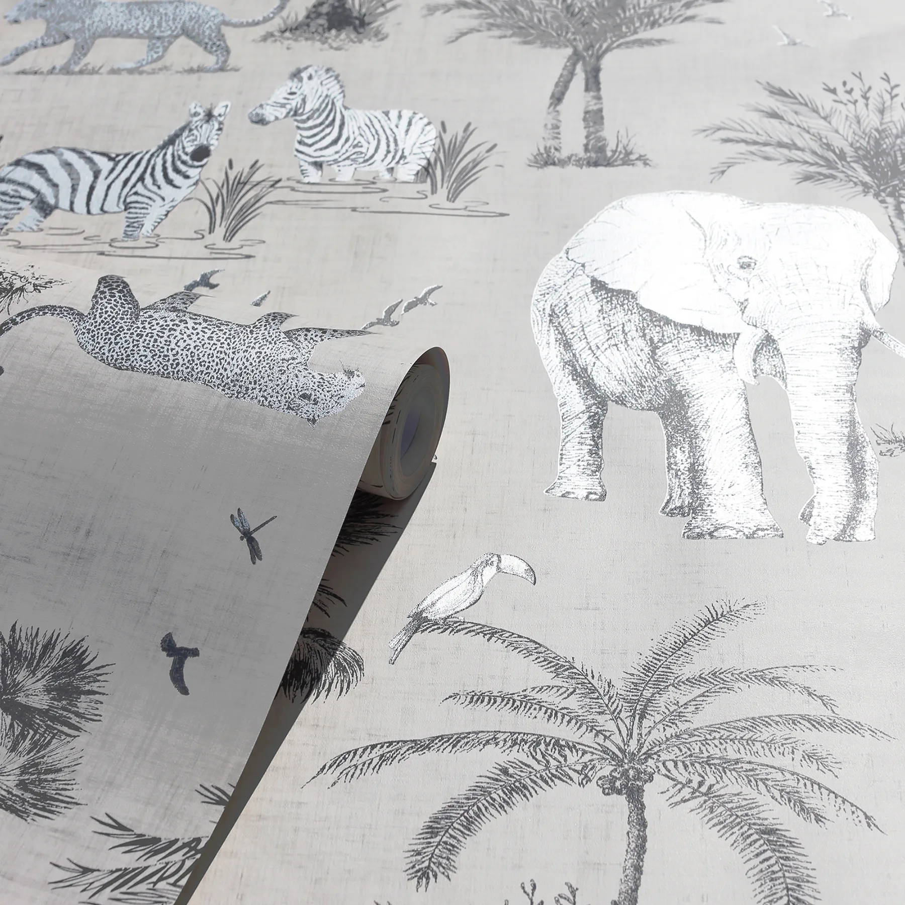 Arthouse Lionel - Grey Wallpaper | Buy Online Arthouse Lionel wallpaper, color Grey, SKU AH908902