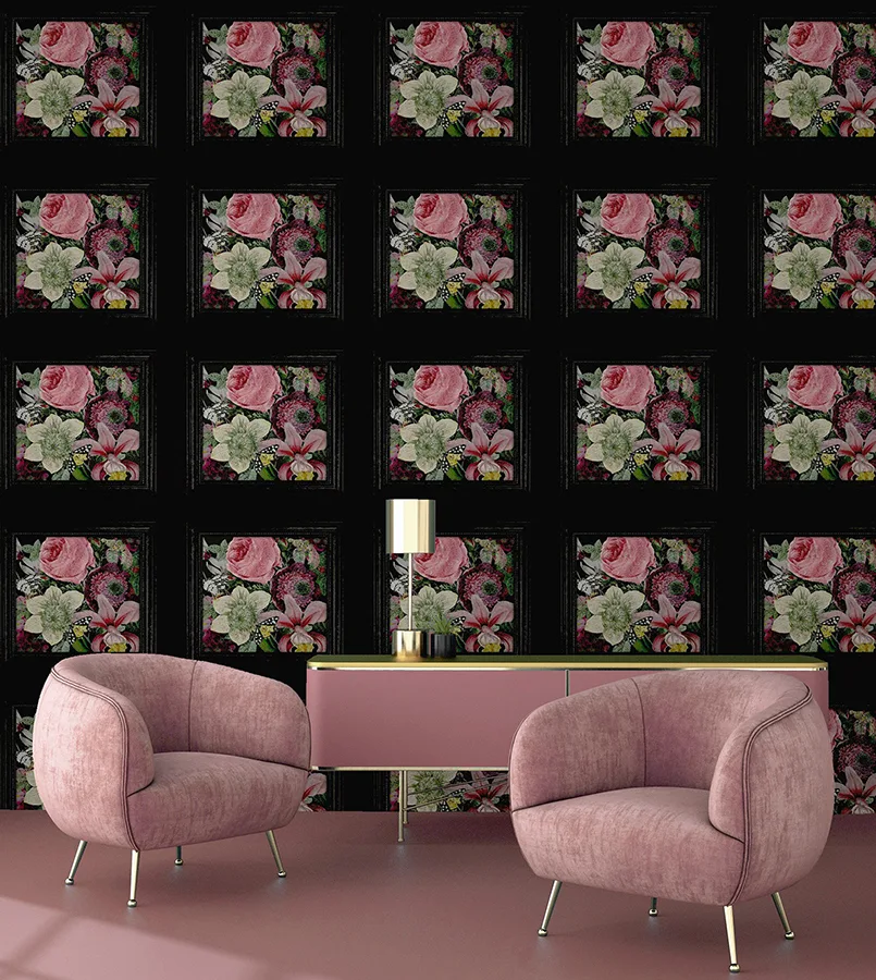 Arthouse Lucinda wallpaper, color Black, SKU AH922804
