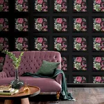 Arthouse Lucinda - Black Wallpaper | Buy Online Arthouse Lucinda wallpaper, color Black, SKU AH922804