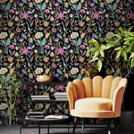 Arthouse Mallory - Black Wallpaper | Buy Online Arthouse Mallory wallpaper, color Black, SKU AH100380AH