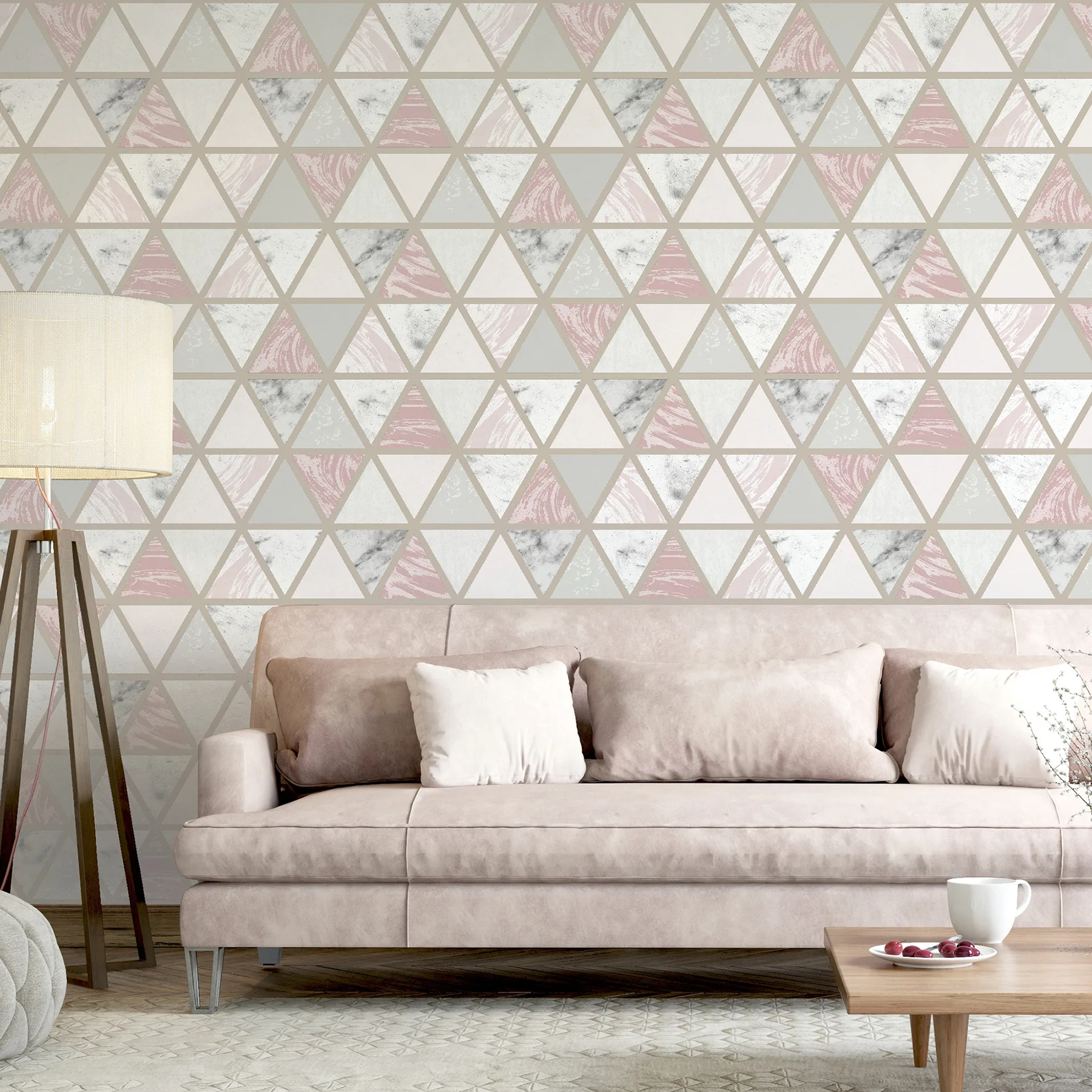 Arthouse Marcy wallpaper, color Pink, SKU AH692205