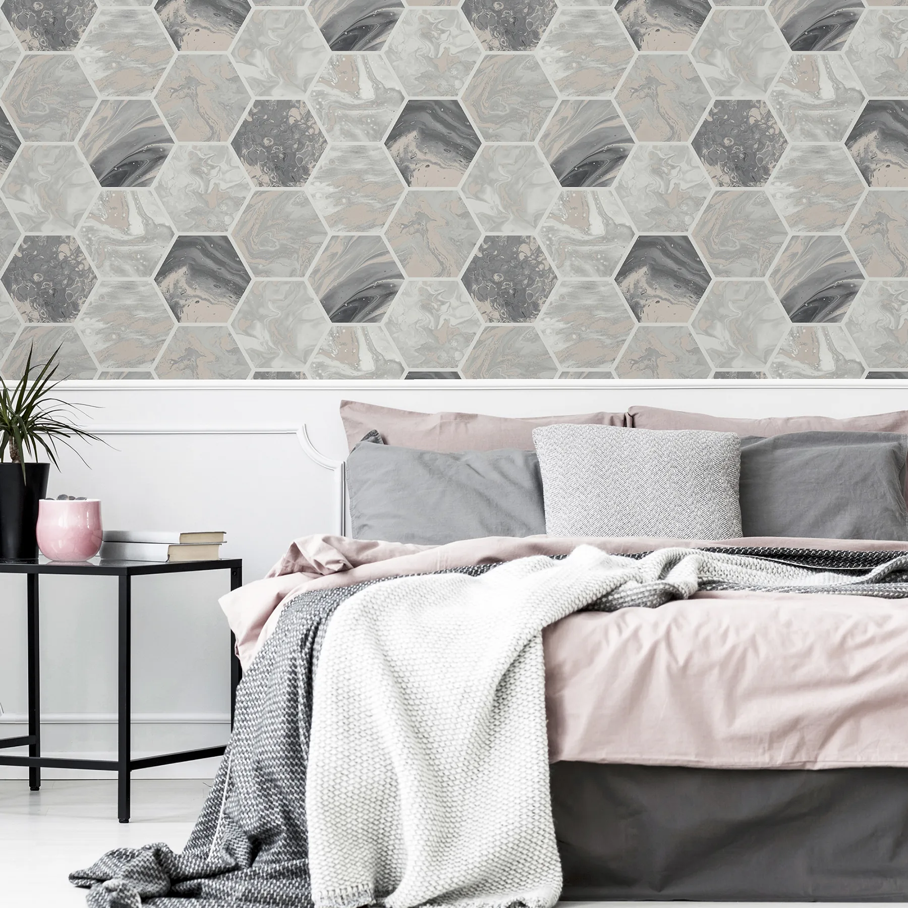 Arthouse Marlon - Charcoal Wallpaper | Buy Online Arthouse Marlon wallpaper, color Charcoal, SKU AH908502