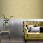 Arthouse Mavis wallpaper, color Mustard, SKU AH692506
