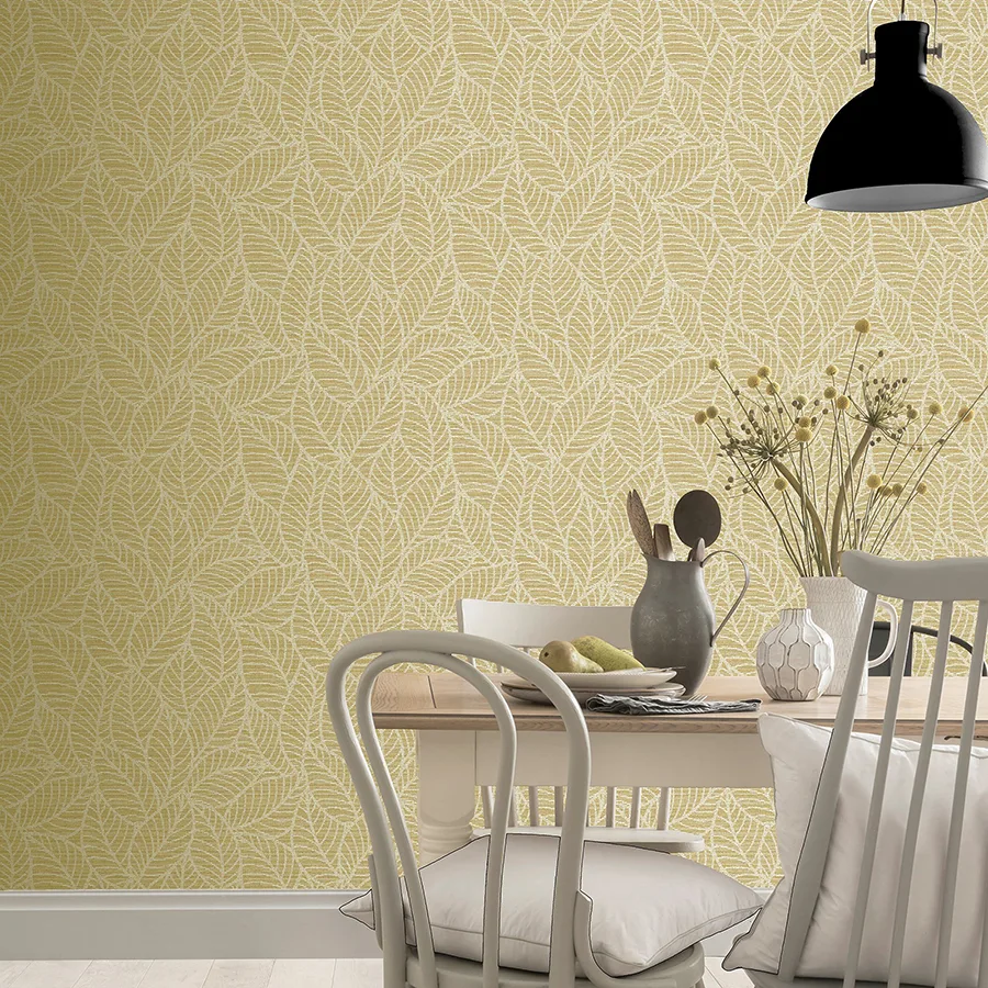 Arthouse Mavis wallpaper, color Mustard, SKU AH692506