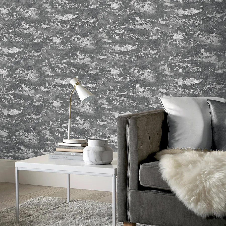 Arthouse Mercer wallpaper, color Dark Grey, SKU AH297601