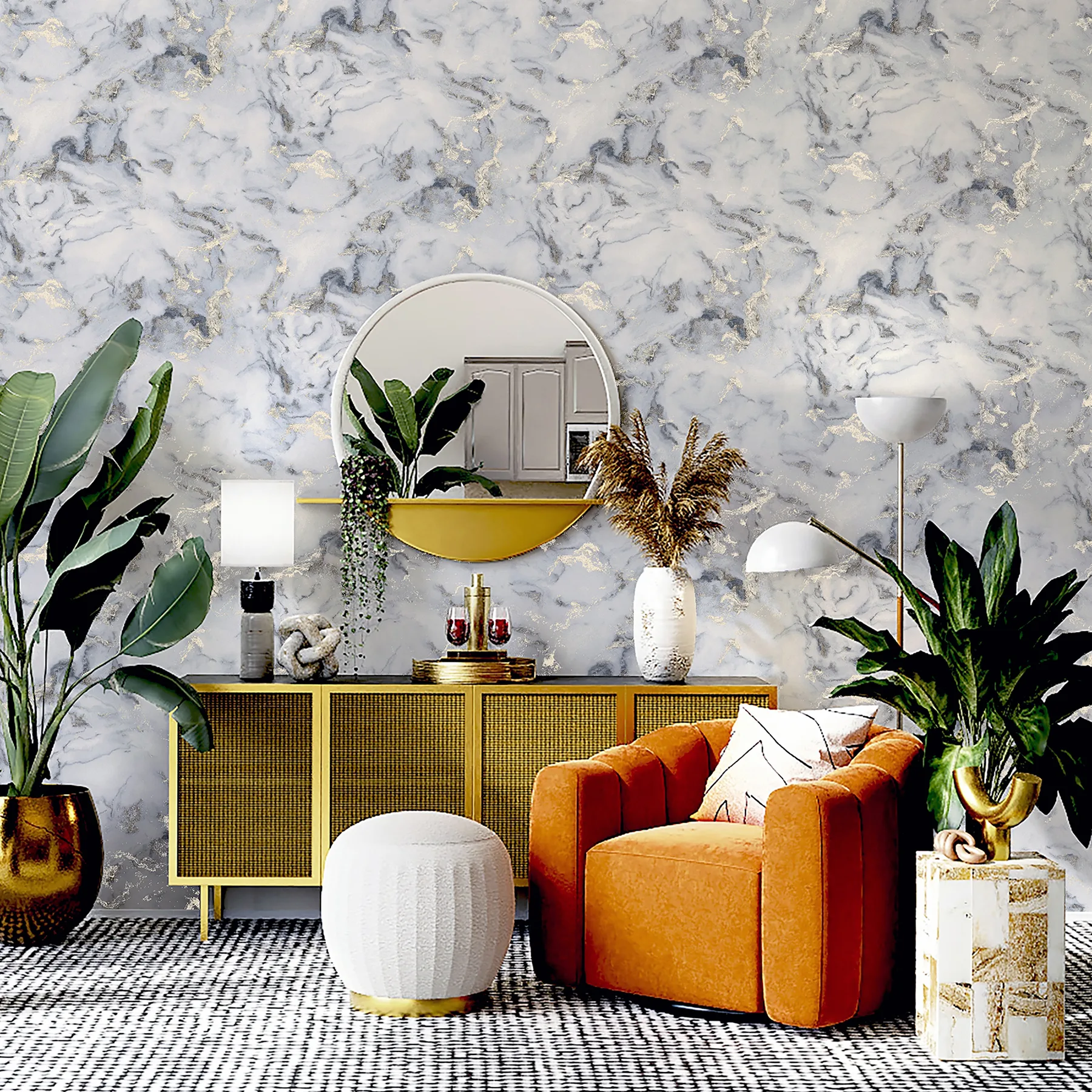 Arthouse Merrick - Grey Wallpaper | Buy Online Arthouse Merrick wallpaper, color Grey, SKU AH923001