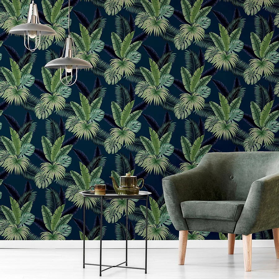 Arthouse Miami wallpaper, color Navy, SKU AH921407