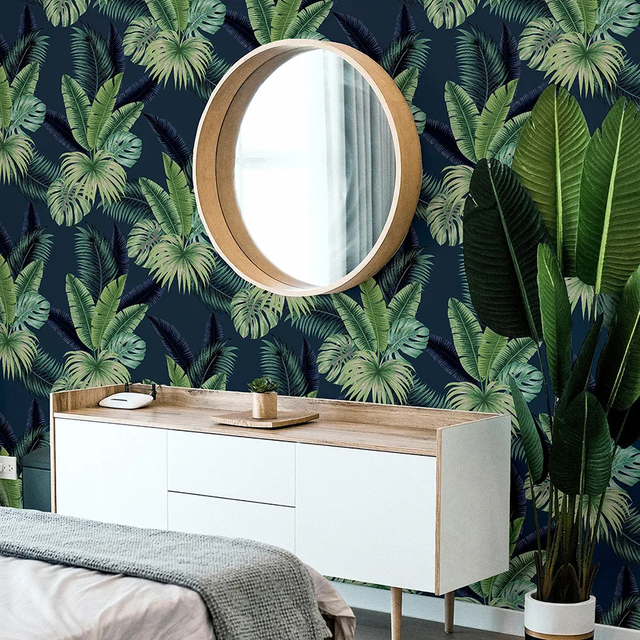 Arthouse Miami wallpaper, color Navy, SKU AH921407