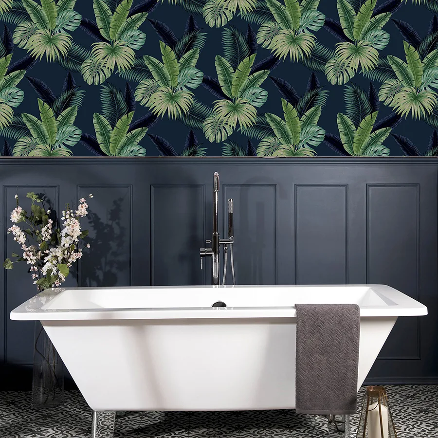 Arthouse Miami wallpaper, color Navy, SKU AH921407