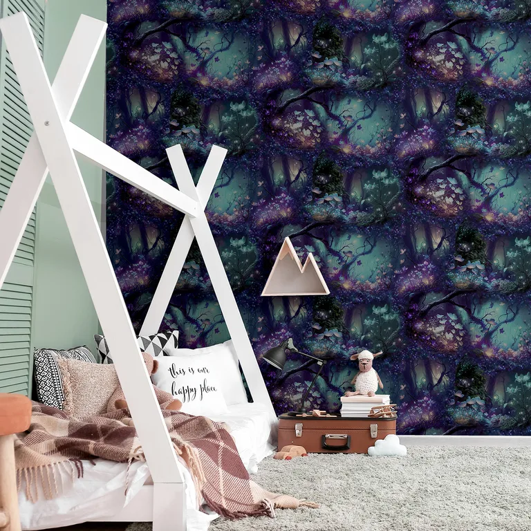 Arthouse Oleda wallpaper, color Dark Blue, SKU AH923804