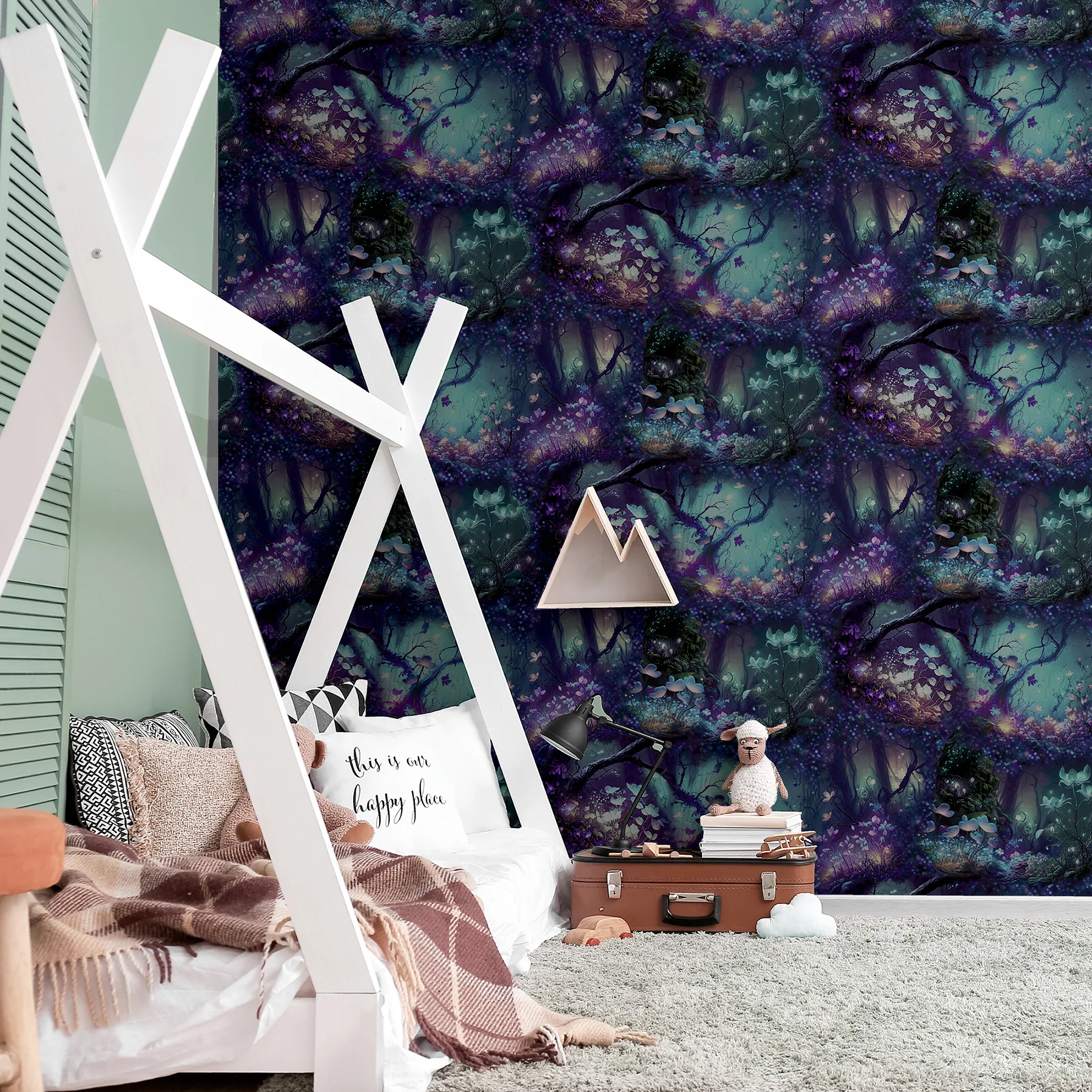 Arthouse Oleda - Dark Blue Wallpaper | Buy Online Arthouse Oleda wallpaper, color Dark Blue, SKU AH923804