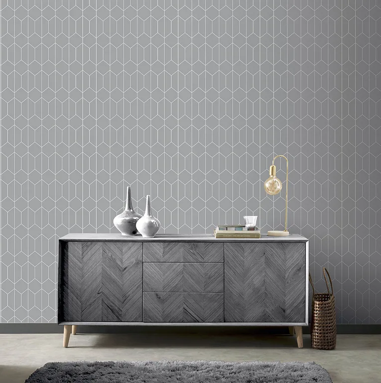 Arthouse Orson wallpaper, color Grey, SKU AH909700