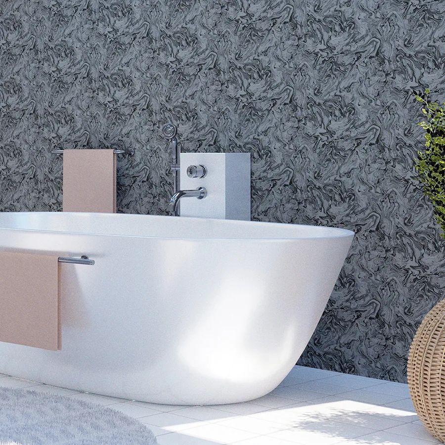 Arthouse Osgood wallpaper, color Charcoal, SKU AH693903