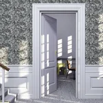 Arthouse Osgood wallpaper, color Charcoal, SKU AH693903