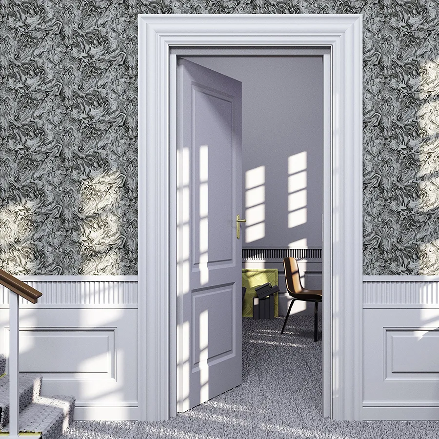 Arthouse Osgood wallpaper, color Charcoal, SKU AH693903