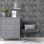Arthouse Osgood wallpaper, color Charcoal, SKU AH693903