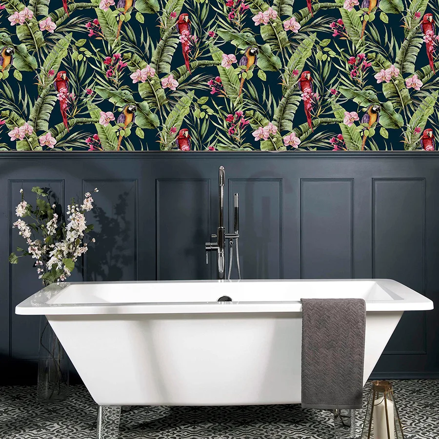 Arthouse Rudy - Navy Wallpaper | Buy Online Arthouse Rudy wallpaper, color Navy, SKU AH297106