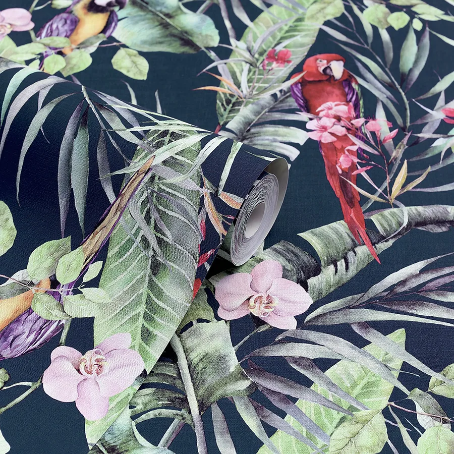 Arthouse Rudy - Navy Wallpaper | Buy Online Arthouse Rudy wallpaper, color Navy, SKU AH297106