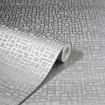 Arthouse Satoni - Silver Wallpaper | Buy Online Arthouse Satoni wallpaper, color Silver, SKU AH293100