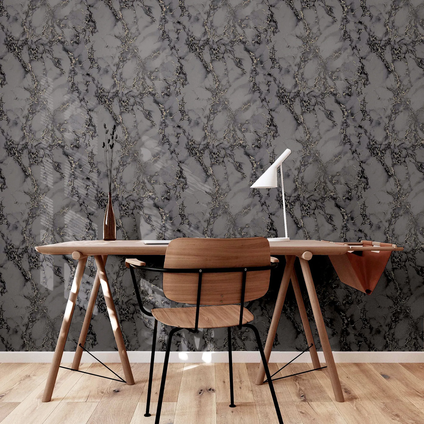 Arthouse Siward wallpaper, color Charcoal, SKU AH296702