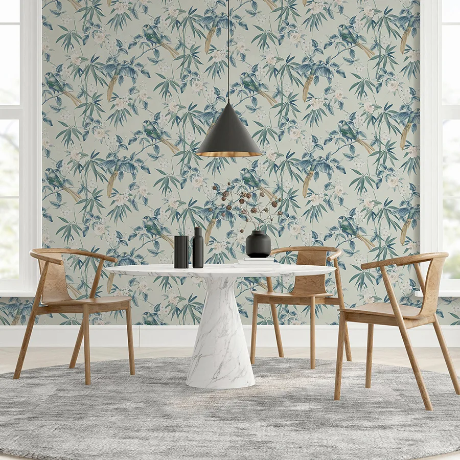 Arthouse Suzume - Teal Wallpaper | Buy Online Arthouse Suzume wallpaper, color Teal, SKU AH924500
