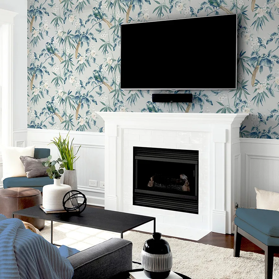 Arthouse Suzume - Teal Wallpaper | Buy Online Arthouse Suzume wallpaper, color Teal, SKU AH924500