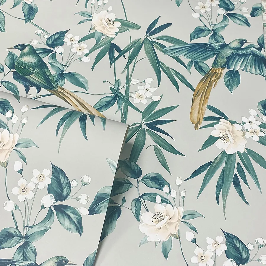 Arthouse Suzume - Teal Wallpaper | Buy Online Arthouse Suzume wallpaper, color Teal, SKU AH924500