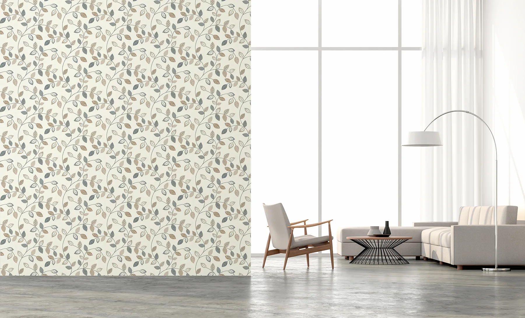 Arthouse Sylvie wallpaper, color Neutral, SKU AH925405