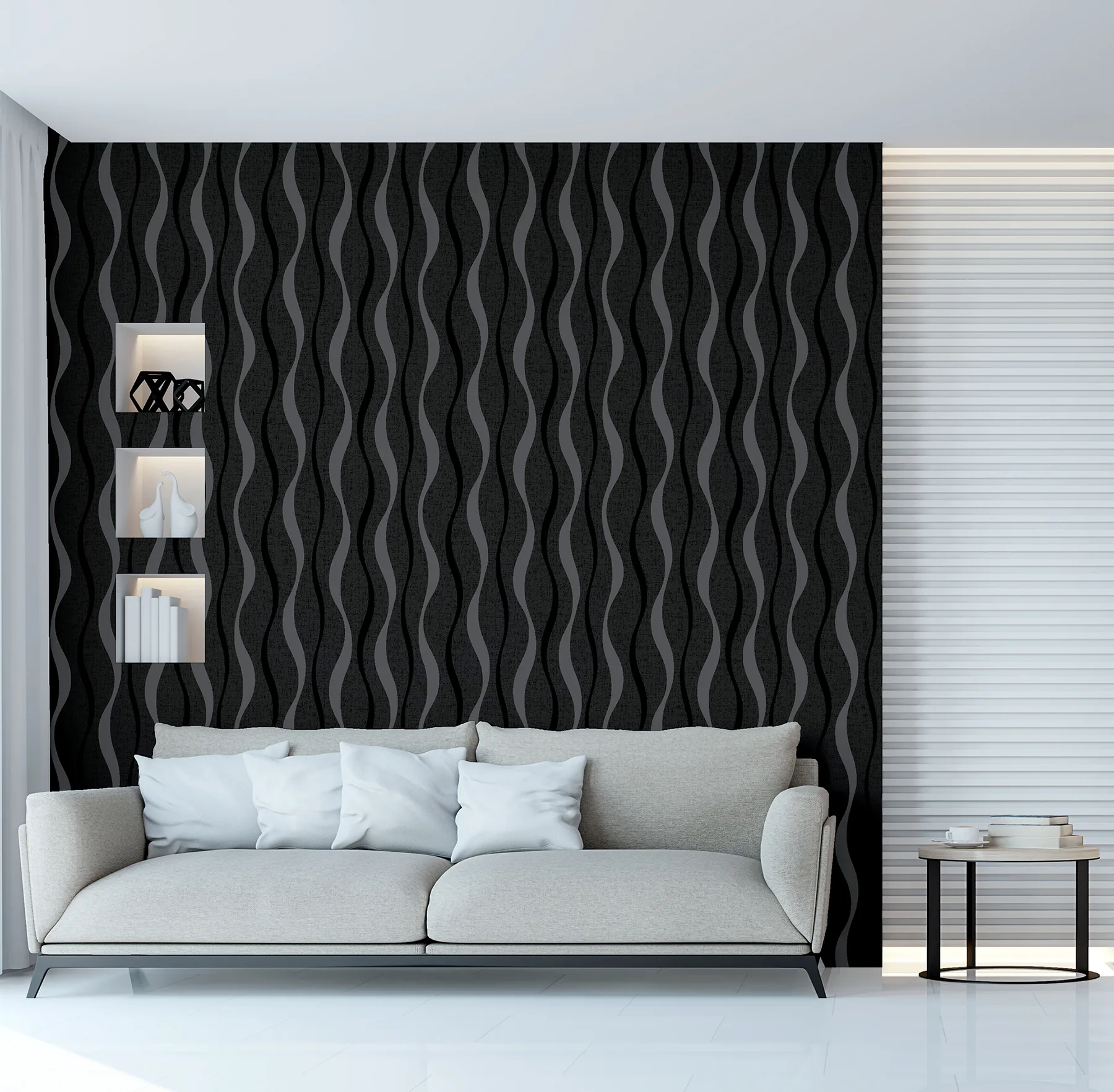 Arthouse Tazz wallpaper, color Black, SKU AH924502