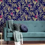 Arthouse Thelma - Navy Wallpaper | Buy Online Arthouse Thelma wallpaper, color Navy, SKU AH908003