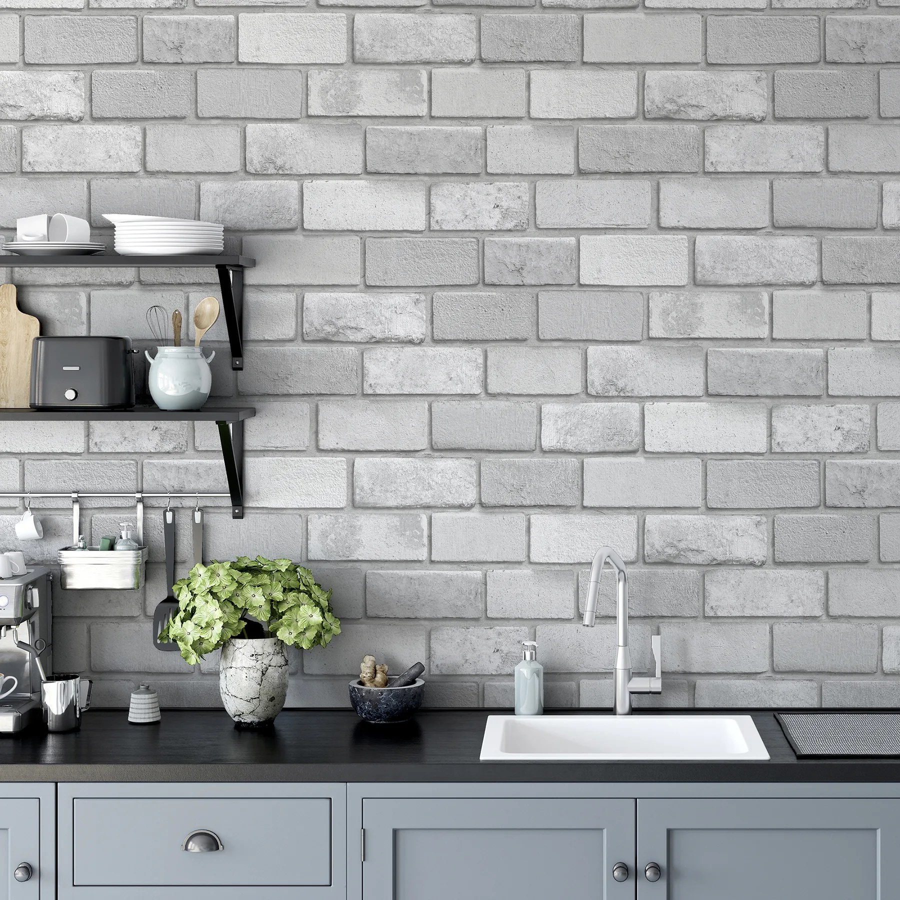 Arthouse Truman wallpaper, color Dove, SKU AH669401