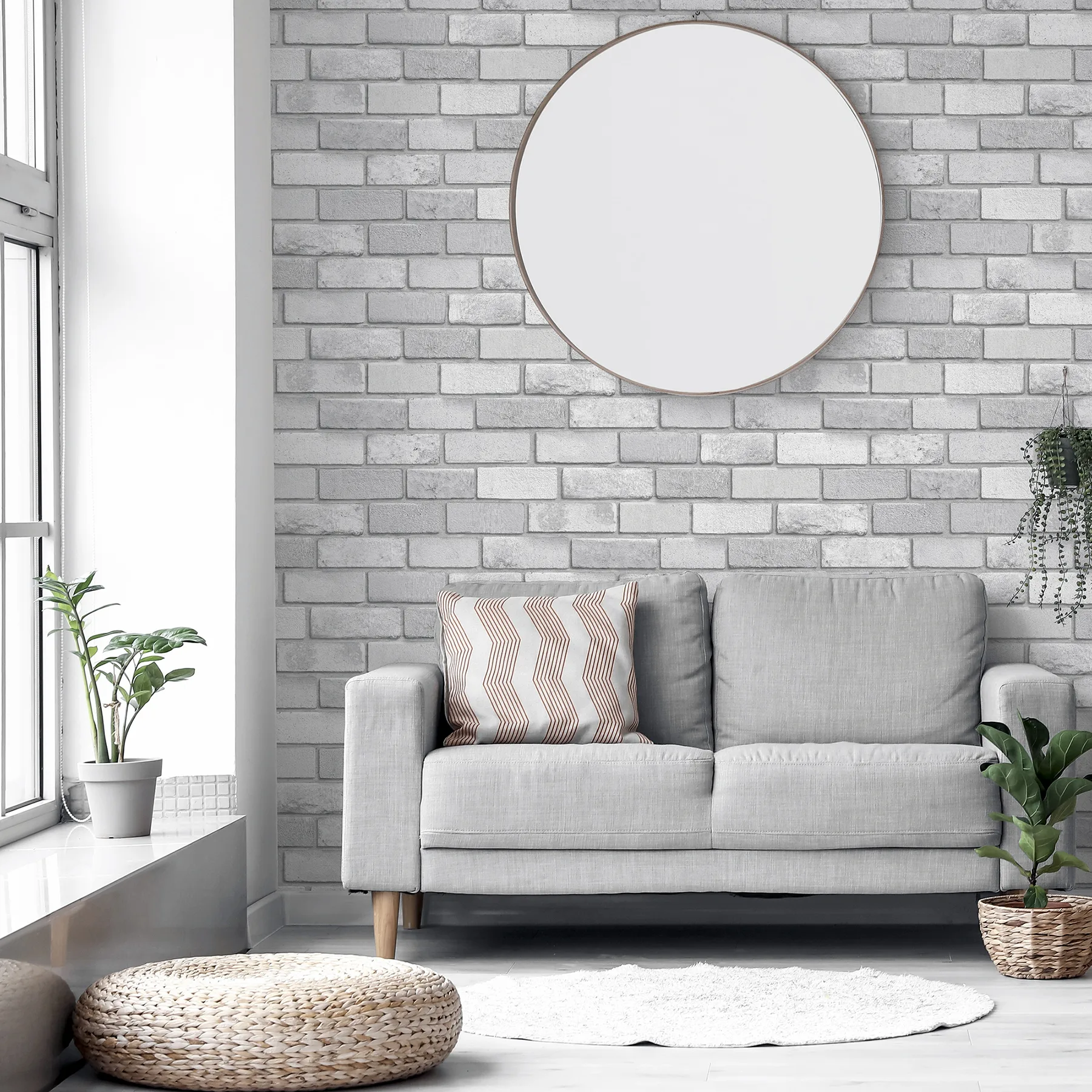 Arthouse Truman wallpaper, color Dove, SKU AH669401