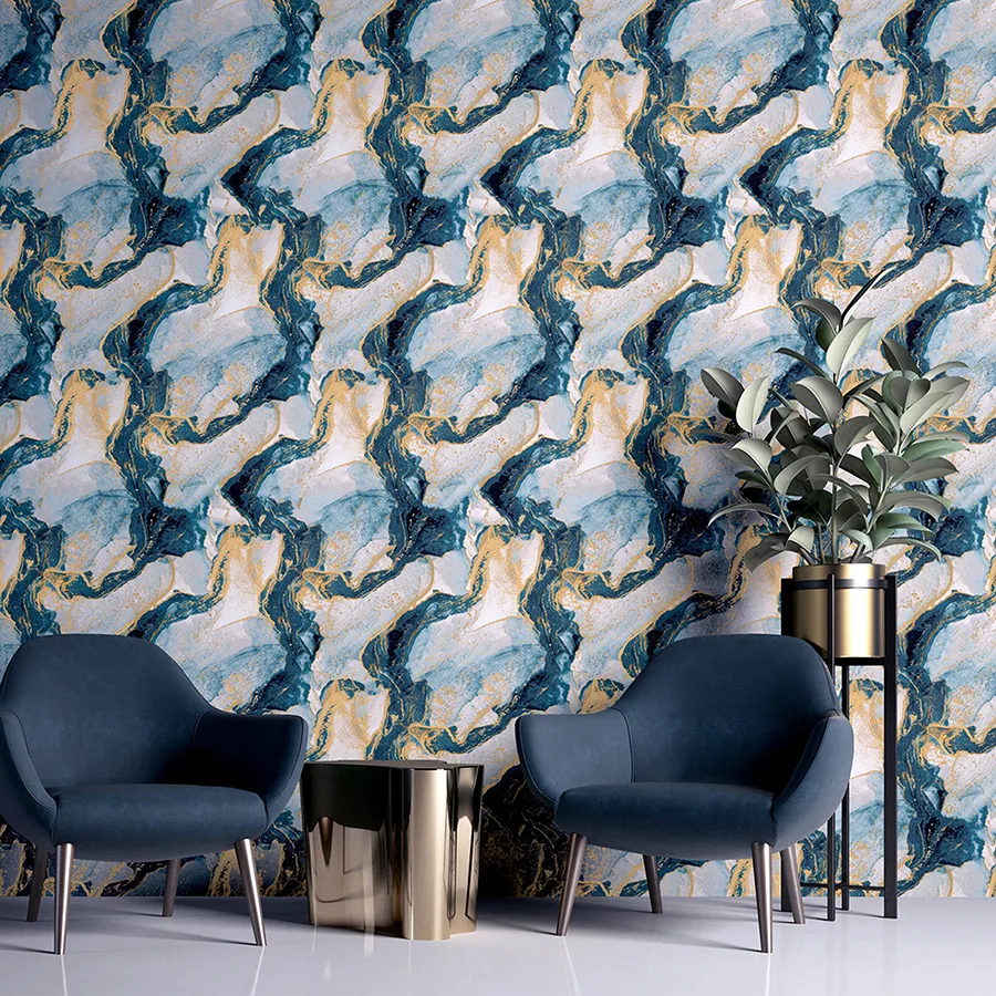 Arthouse Ursula - Dark Blue Wallpaper | Buy Online Arthouse Ursula wallpaper, color Dark Blue, SKU AH693404