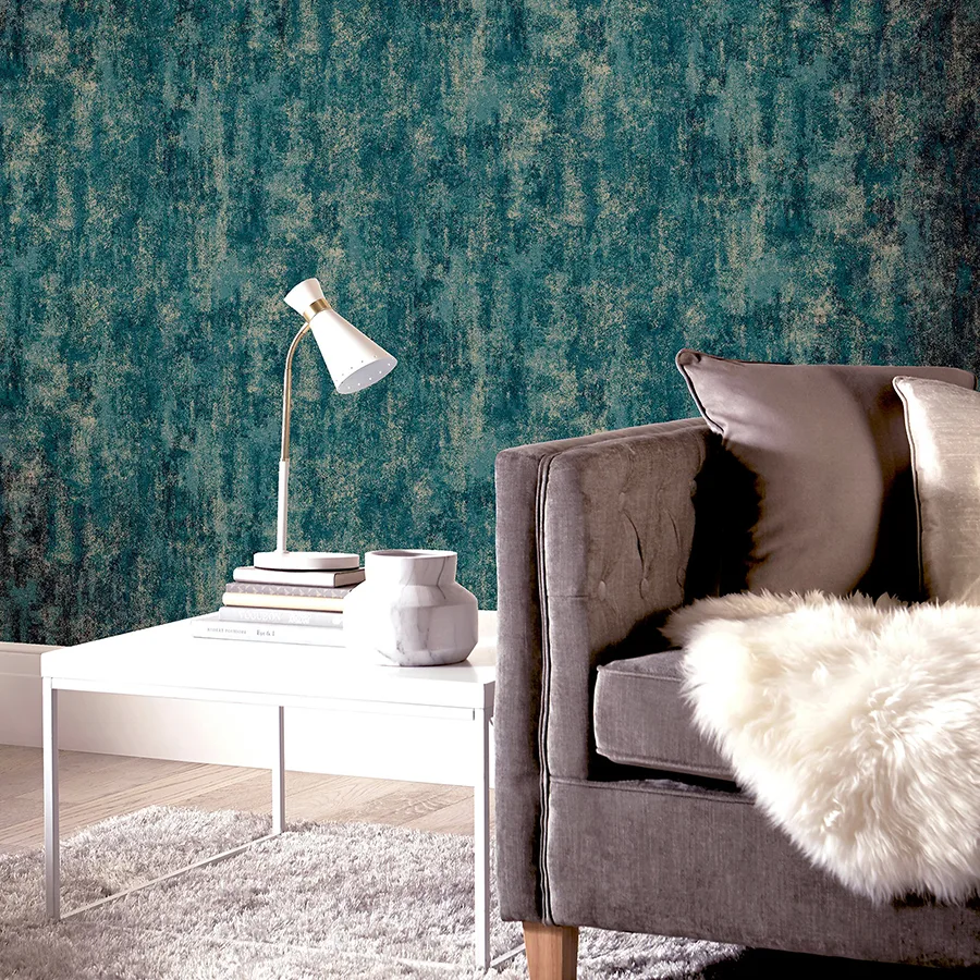 Arthouse Velour - Teal Wallpaper | Buy Online Arthouse Velour wallpaper, color Teal, SKU AH904005